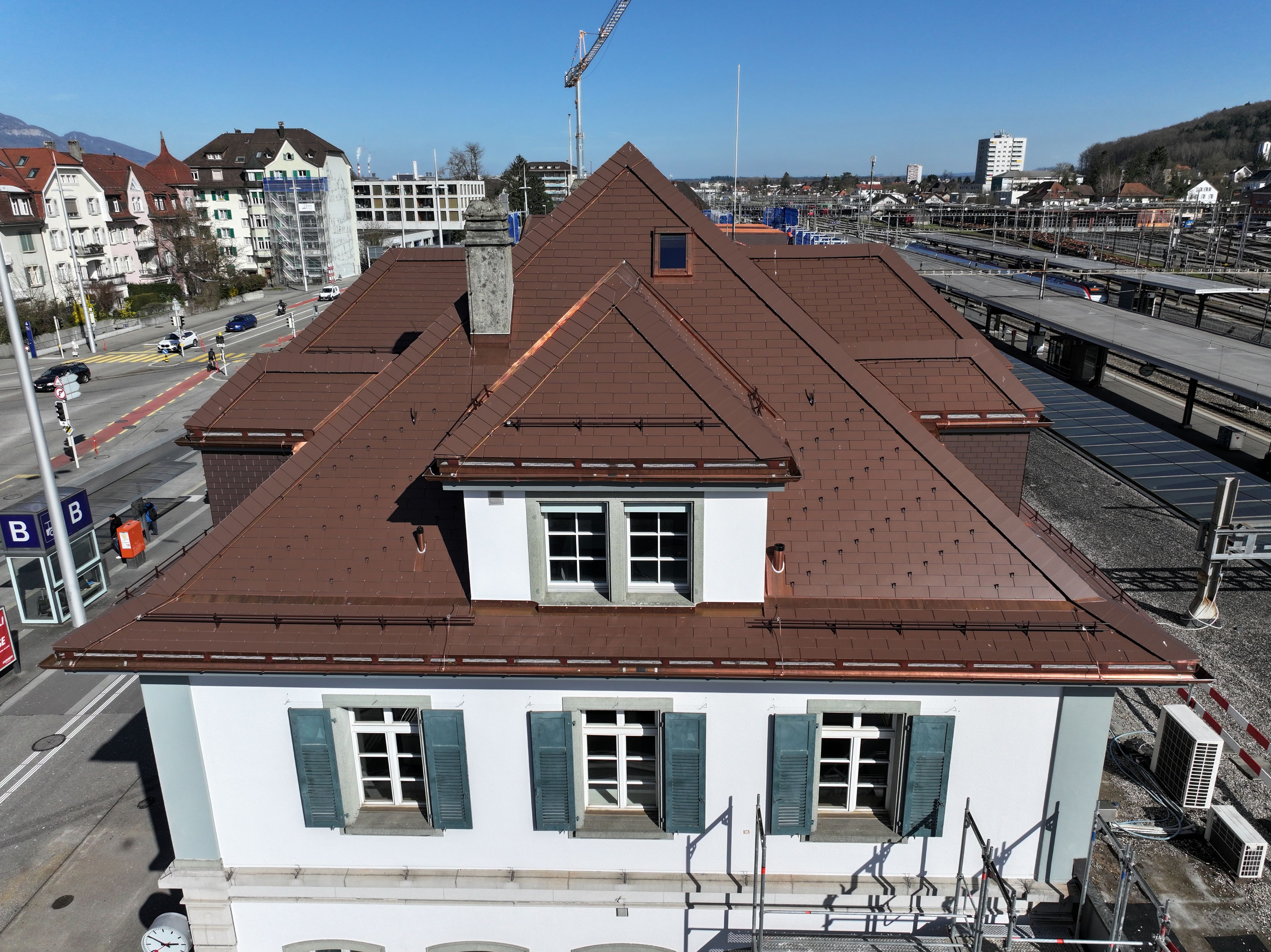 Steildach Bahnhof Solothurn