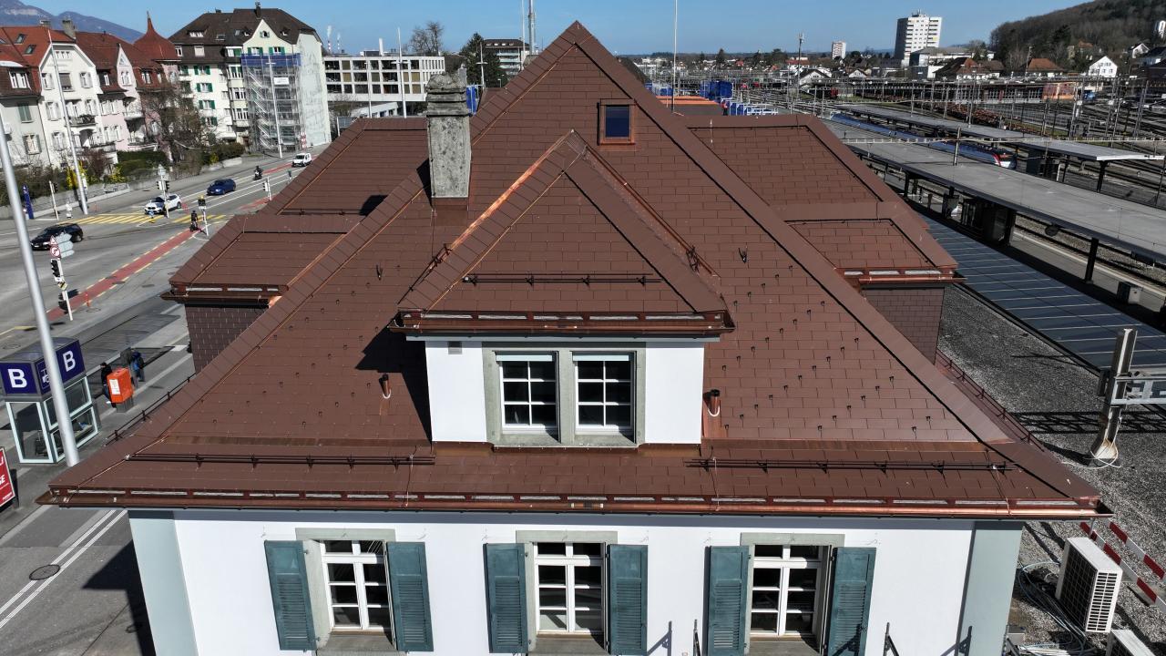 Steildach Bahnhof Solothurn